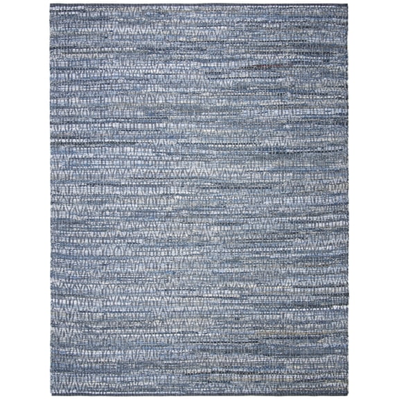 SAFAVIEH Montauk Darien Braided Chevron Area Rug, Blue, 5' x 8'