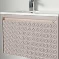 thumbnail image 3 of Blossom Thun 30" Floating Vanity | Khaki | LED Wall Mount Cabinet with Acrylic Sink & Storage, 3 of 10