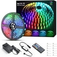thumbnail image 1 of LED Strip Lights, 20ft RGB Strip Lights 180 Units 5050 LED Tape Lights, Color Changing Strip Lights with RF Remote for Home Kitchen Bar Bed Lighting Decoration, 1 of 4