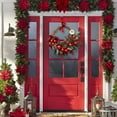 thumbnail image 5 of Christmas Garlands for Xmas Tree Decorations Winter Wreaths Rattan for Front Door Large Christmas Wreath Christmas Decor Indoor Outdoor Home, 5 of 6