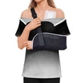 thumbnail image 3 of Women's Post Shoulder Surgery Shirts Short Sleeve Snap-Open Arm Shoulder Recovery Shirt Casual Loose Adaptive Blouses,L, 3 of 8