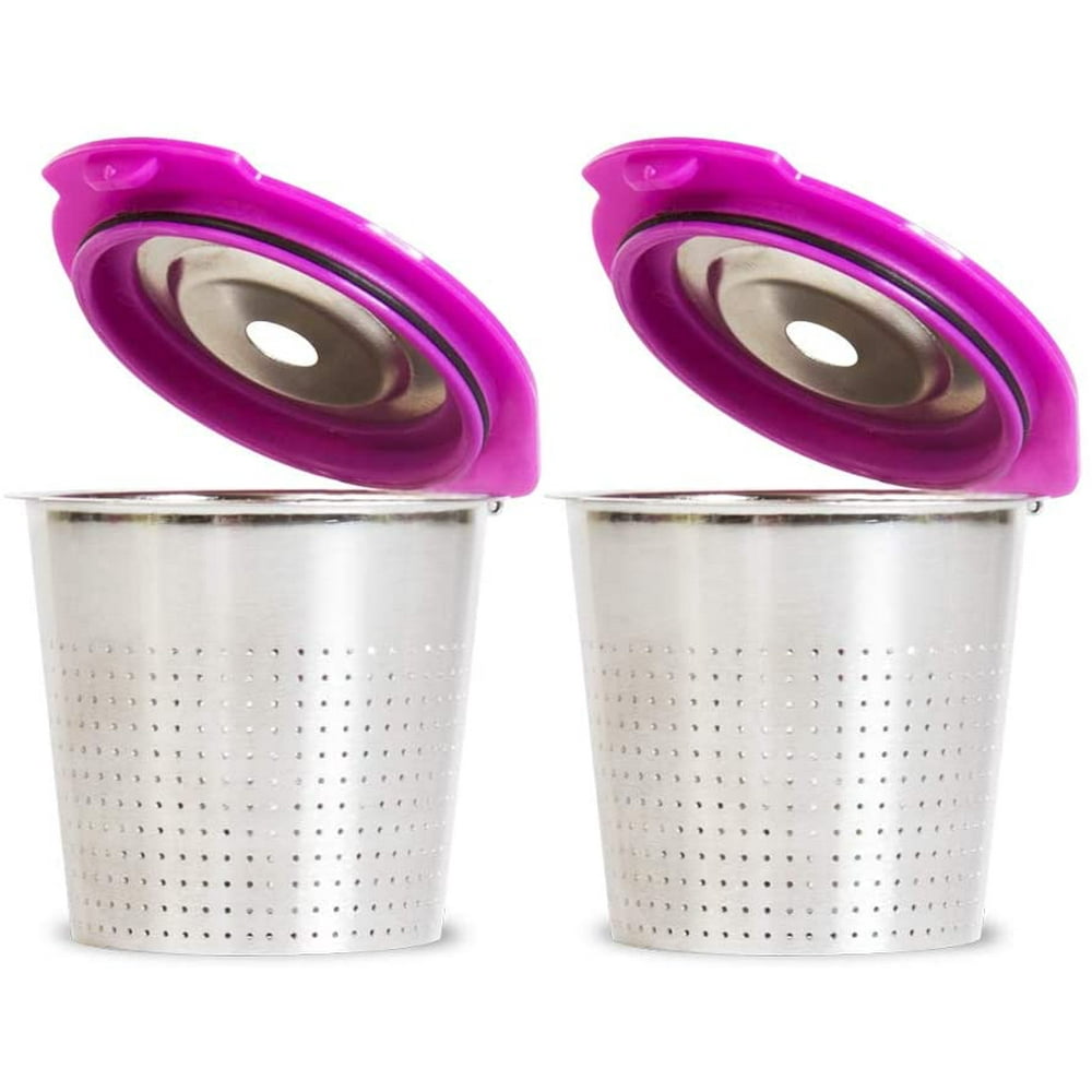2Pack Cafe Flow Stainless Steel Reusable K Cup Coffee Pod Filters Compatible with Keurig and