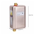 thumbnail image 2 of 3800W Electric Water Heater Instantaneous Tankless Instant Hot Water Heater Kitchen Bathroom Shower Flow Water Boiler ,Compact Design, 2 of 7