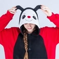 thumbnail image 4 of BiZtdJrK Flash Sales Fleece Pajamas for Unisex Cute Cartoon Animal Hooded Jumpsuits Casual Comfy One Piece Sleepwear Long Sleeve Overalls Red M, 4 of 9