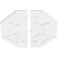 thumbnail image 2 of 34"OD x 1"ID x 11 3/4"C x 1"P Logan Architectural Grade PVC Contemporary Ceiling Medallion, Two Piece, 2 of 11