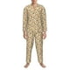 thumbnail image 3 of Balery Set With Peanut Pijama para Hombre de Dos Piezas con Manga Larga, Conjunto de Dormir y Descanso Suave con Bolsillos-Large, 3 of 7