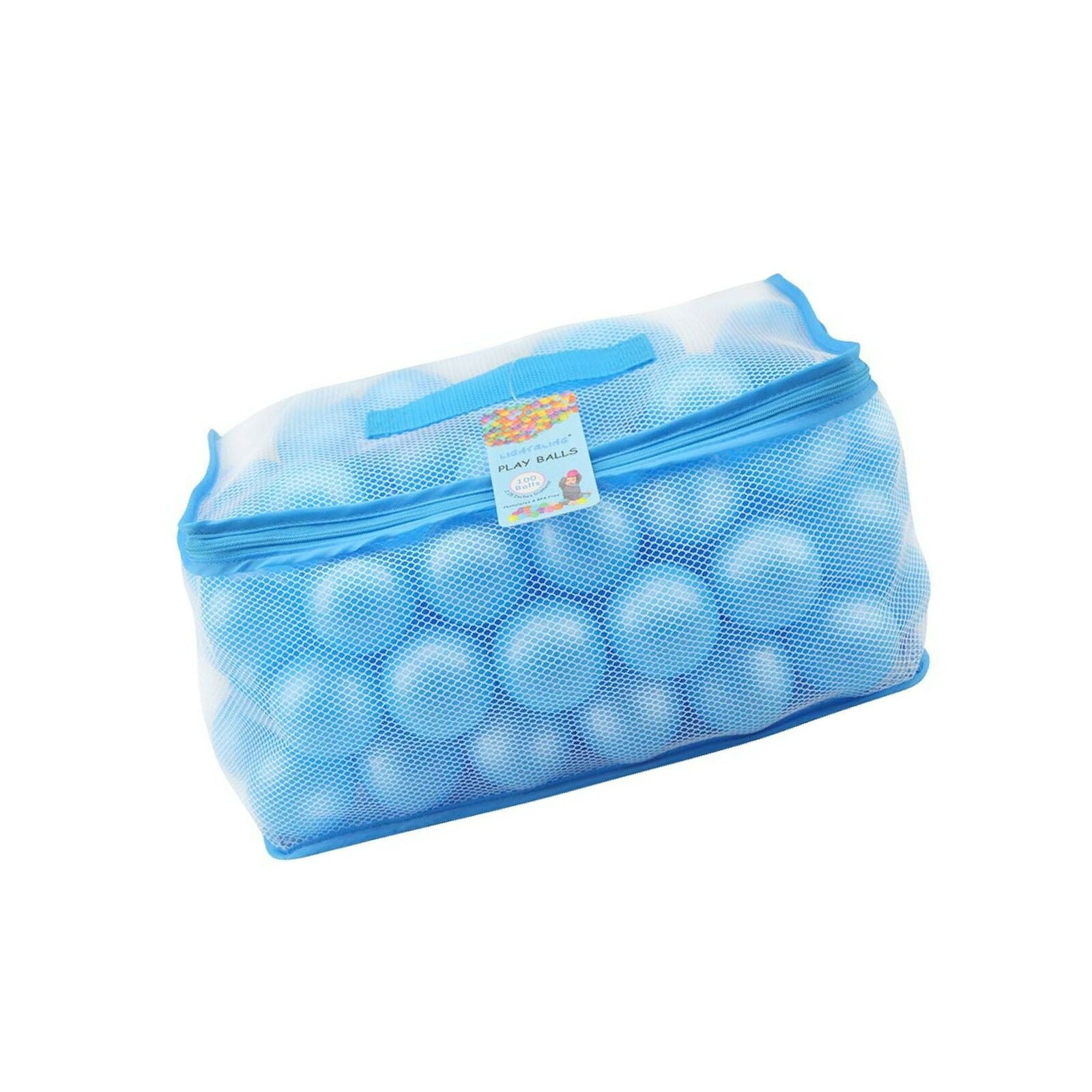 Lightaling 100pcs Blue Ocean Balls  Pit Balls Soft Plastic Phthalate  BPA Free