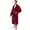 Plaid Red, variant on Mens Fleece Robe Warm Long Bathrobe for Men Bath, Plaid White Black
