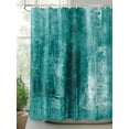 thumbnail image 2 of Fsddascl Teal Shower Curtain Set - 72" x 78" Washable Bathtub Curtain with 12 Hooks, Retro Oil Painting Modern Abstract Art Aesthetics Waterproof Fabric Stall Shower Curtains for Bathroom/Bathtub, 2 of 6