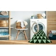 thumbnail image 2 of Ahgly Tapis d'Intérieur Lavable en Machine Carré Noir Nuit Transitionnel, 5 Pieds Carré, 2 of 7