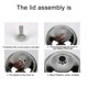 thumbnail image 4 of Thoroughly Cook Your Meals with 40cm Diameter Stainless Steel and Glass Casserole Tempered Glass Saucepan Wok Frying Lid, 4 of 10