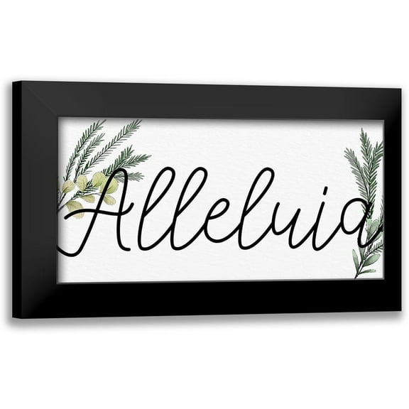 Allen, Kimberly 14x9 Black Modern Framed Museum Art Print Titled - Alleluia panel