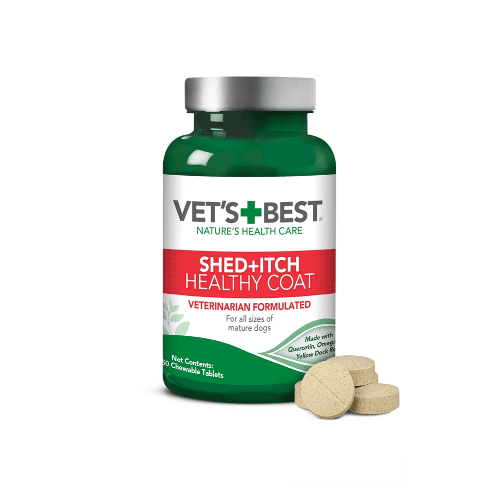 Vet's Best Healthy Coat Shed & Itch Relief Dog Supplements Relieve