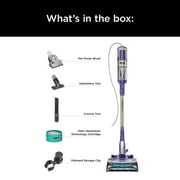 Shark POWERDETECT Corded Stick Vacuum, Carpet and Hardfloors, Pet Friendly, with DuoClean Detect Technology, Self-Cleaning Brushroll, HZ4002 Purple