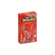 Wasuka Wafer Rolls Snack Cookies Assorted 4 Flavor Mini Pack Strawberry - 1.8oz (Pack of 4)