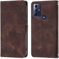 thumbnail image 3 of Compatible for Moto G Pure Phone Case Wallet,for Moto G Play 2023 Case [Card Holder Slots] [Wrist Strap] [Kickstand] Leather Protective Flip Cases Cover for Moto G Pure 2021 / G Play 2023 (Brown), 3 of 14