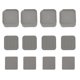 thumbnail image 1 of Elevador de Muebles Ticfox 4 Piezas de Goma Cuadrada 2 Pulgadas Gris, 1 of 14
