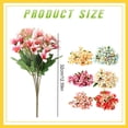thumbnail image 3 of 1Pcs Spring Flowers,Artificial Lilies Bouquet,12.59'' Fake Easter Cemetery Flowers,Plastic Flower Arrangements for Vase Home Table Centerpieces Wedding Indoor Grave Decorations(Pink), 3 of 9