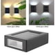 thumbnail image 2 of Moyic Luz de pared con energía solar IP65 Dormitorio impermeable Sala de estar Cocina Jardín Patio Camino Pasillo Lámpara decorativa Iluminación y accesorios Iluminación cálida, 2 of 6