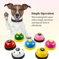 thumbnail image 3 of Interactive Toys Multicolored Workmanship Puppy Accessories Dinner Bell Compact Size Intellectual Toy Footprint Ring No Burrs Blue/Yellow, 3 of 9