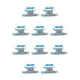 thumbnail image 2 of Methold y juguetón arnés para hámster para mascotas adorables: cómodo y seguro, fácil de cuidar, arnés con correa, arnés de conejo, tiras azules S, 1 10Conjunto, 2 of 6