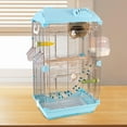thumbnail image 6 of Bothyi Bird Cage Large Transparent Acrylic Parrot Cage for Parrots Budgie Parrotlet blue, 6 of 7