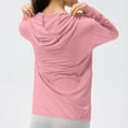 thumbnail image 3 of GA WEIHUA Women's UPF 50+ UV Sun Protection Hooded Jacket Full Zip Workout Shirts Long Sleeve Sun Hoodies Lightweight Long Sleeve Shirt Hiking Outdoor Athletic with Pocket,Pink,L, 3 of 8