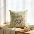 thumbnail image 4 of Easter Rabbits Mushrooms Embroidered Cushion Cover Living Room Bed Sofa Cushion Cover, 4 of 6