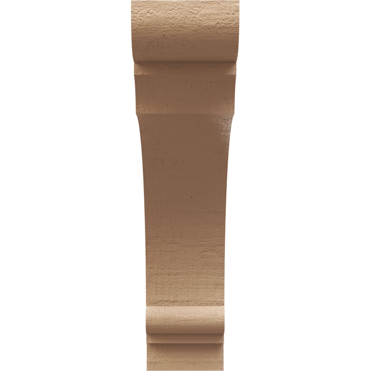 8"W x 32"D x 32"H Thin Hughes Rough Cedar Woodgrain TimberThane Corbel, Primed Tan