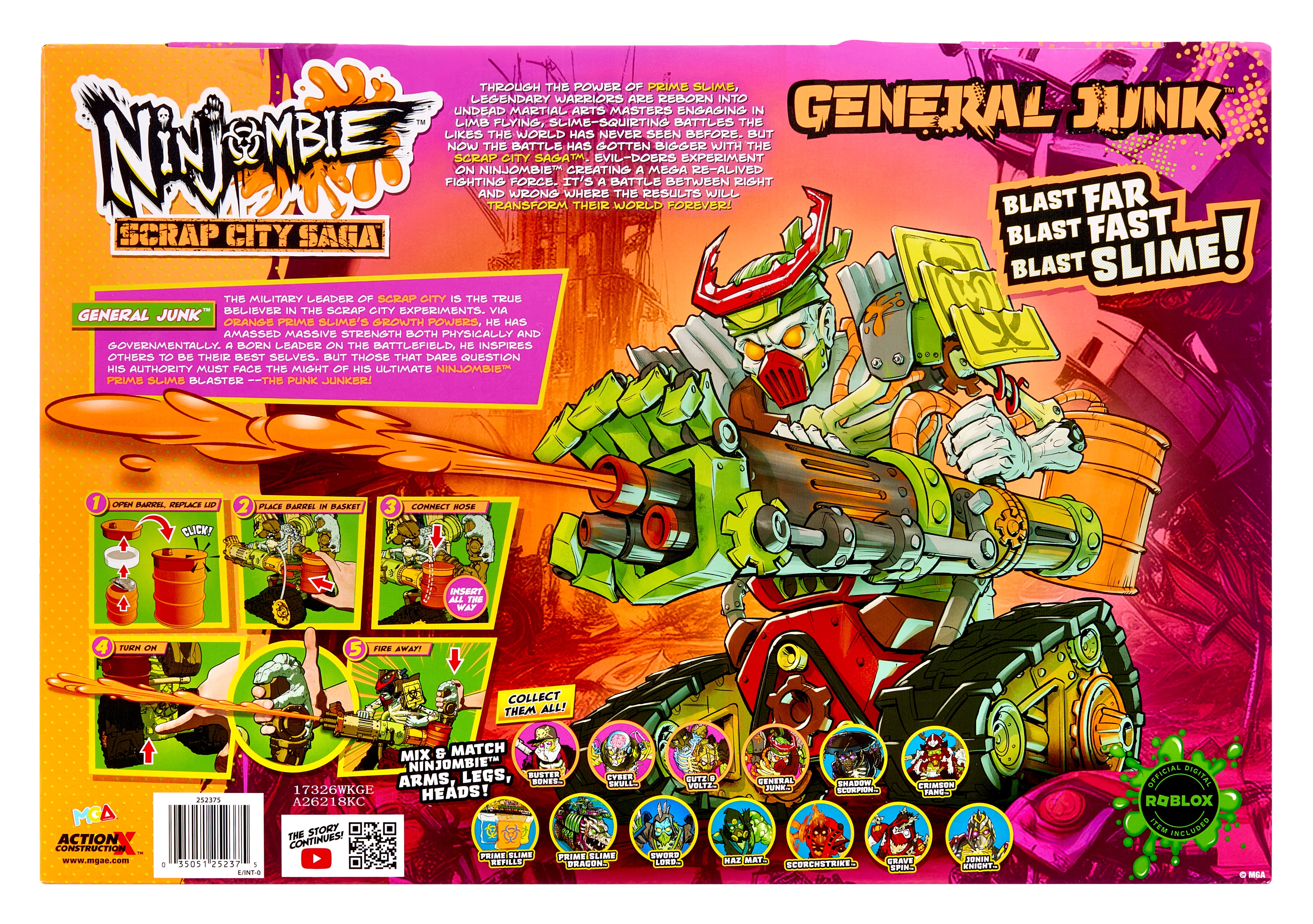 Ninjombie Motorized Mech Slime Shooter - General Junk