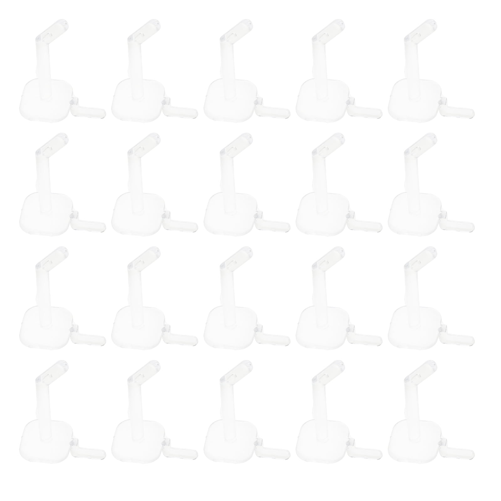 HINTRMENT  Transparent Plastic Pegboard Tool Hangers Sleek and Stable