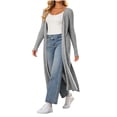 thumbnail image 5 of Brqkzdu Womens Long Cardigan Sweaters Open Front Oversized Ribbed Knit Cardigan Fall Loose Comfy Sweater Cardigan, 5 of 9