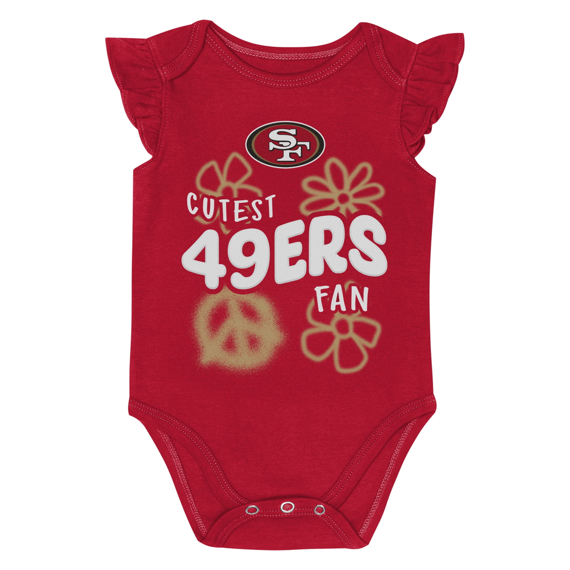 Girls Newborn & Infant Outerstuff San Francisco 49ers The Sunshine Two-Piece Bodysuit Set