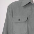 thumbnail image 5 of Vedolay Jacket for Men Button Down Long Sleeve Soft Blazer Jacket Cardigan Clothes Grey,3XL, 5 of 5