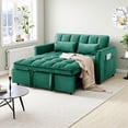 thumbnail image 2 of avobird Cozy Gingham Daybed, 54" 3 in 1 Convertible Sleeper Sofa Bed, Pull Out Loveseat Couch with Storage Pocket, Gray, 2 of 7