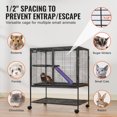 thumbnail image 3 of VEVOR 36" Metal Small Animal Cage 2-Tier Rolling Ferret Cage with Tray A Ramp, 3 of 9
