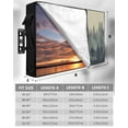 thumbnail image 7 of Outdoor TV Cover 48 to 50 Inch Weatherproof, Green Rustic Misty Forests Waterproof TV Screen Protector for Outside Decor with Zipper and Pocket 48"L x 30"H , Gorillas Silhouette, 7 of 7