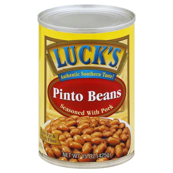 Luck's Pinto Beans Seasoned With Pork 15 Oz. Can