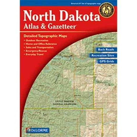 North Dakota Atlas Amp Gazetteer Walmart Com