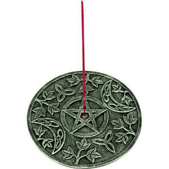 Pentacle Disk Incense Burner by Medieval Collectibles