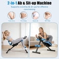 thumbnail image 4 of Máquina de abdominales EPHESPORT ajustable y plegable color azul, 4 of 8