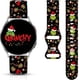 thumbnail image 3 of Correas de reloj navideñas y de Halloween compatibles con Samsung Galaxy Watch de 40 mm, 41 mm, 42 mm, 44 mm, 45 mm, 46 mm, 20 mm, correa de silicona de repuesto para Galaxy Watch 6 / Watch 5 / Watch, 3 of 4