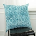 thumbnail image 3 of Teal Nested Diamonds Indoor Outdoor Throw Pillow, 3 of 5