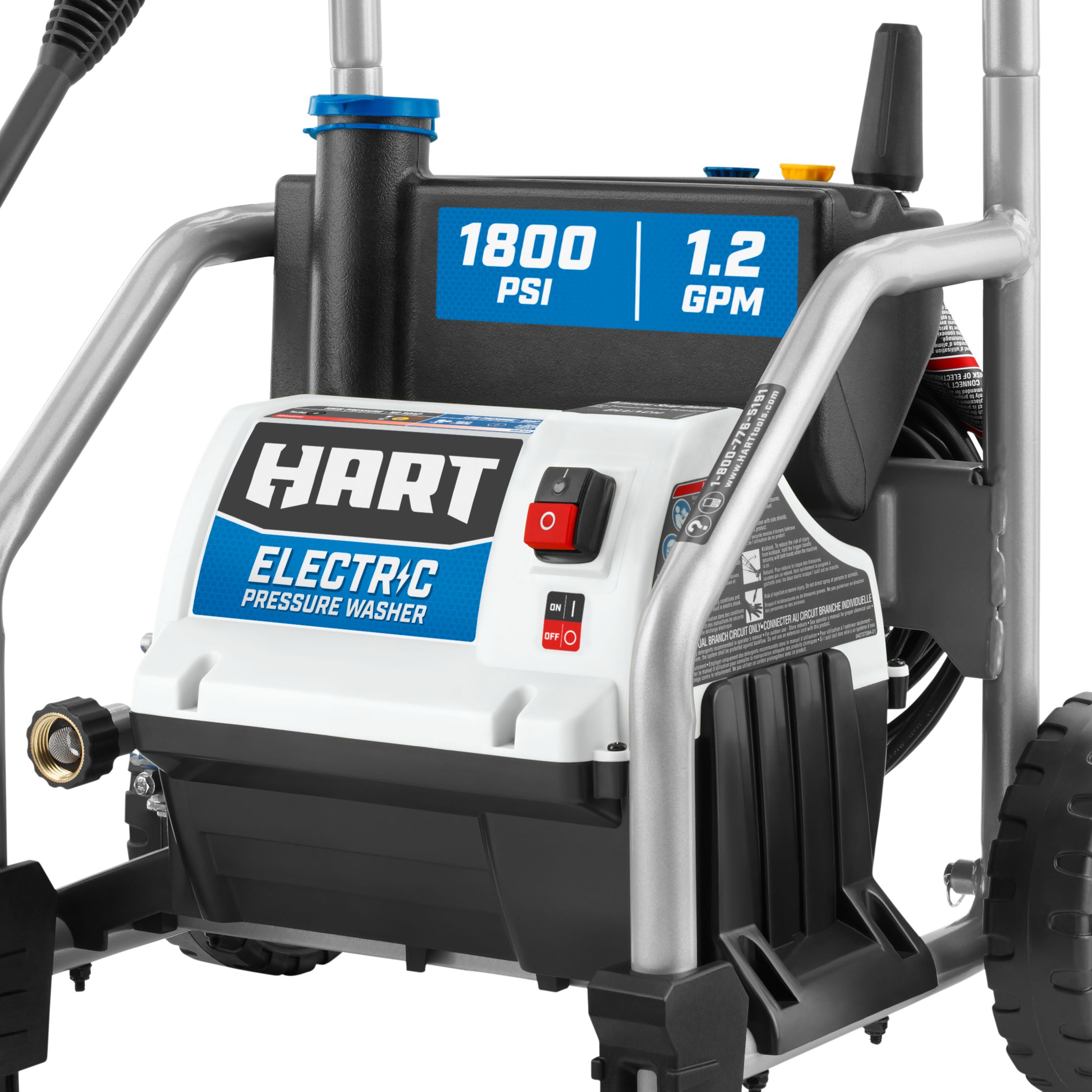 HART 1800 PSI 1.2 GPM Electric Pressure Washer with Bonus 11" Surface Cleaner HART 1800 PSI 1.2 GPM Electric Pressure Washer with Bonus 11