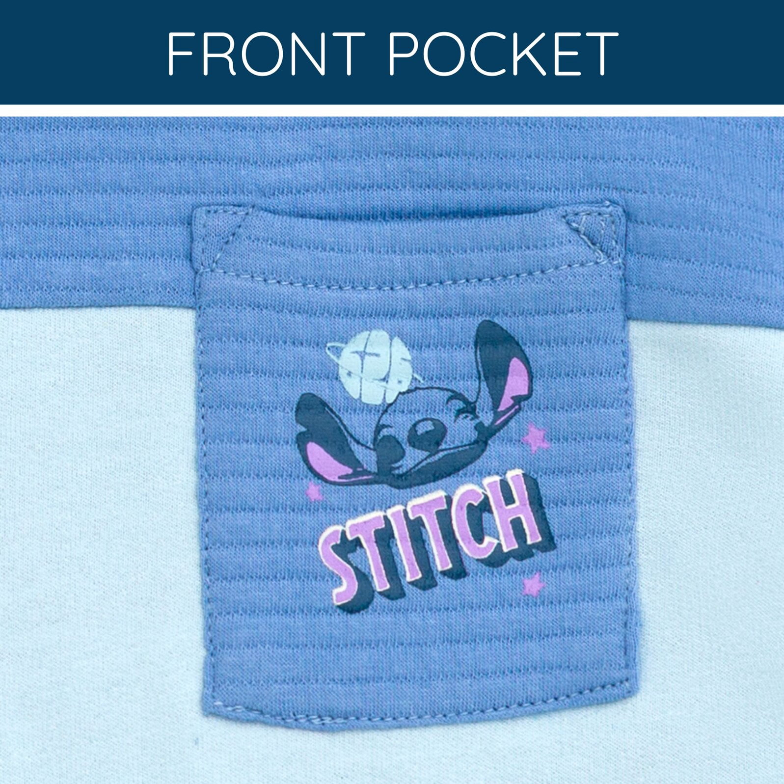 Disney Lilo & Stitch Toddler Boys' 2-Piece Hooded Tee and Shorts Set Navy Blue Stitch