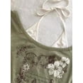 thumbnail image 5 of Camisetas de verano de dos piezas con cuello halter y vendaje estilo vintage, camisetas ajustadas con estética Y2k, camisetas sexis informales con estampado grunge estilo Harajuku para mujer, 5 of 5