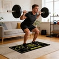 thumbnail image 3 of Squat Mat with Position Guide 35x80cm Diatomaceous Earth Rubber Non Slip Portable for Home Yoga Abs Squats Lunges Core Training, 3 of 4