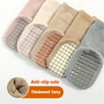 thumbnail image 4 of Baby Socks Non-skid Grip Toddler Socks Warm Thick Anti Skid Crew Socks for Girls Boys Newborn Infant Sock, 4 of 7