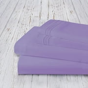 Elegant Comfort 4-Piece Bed Sheet Set, Full, Lilac