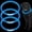 Blue, variant on Minzimin 3 Pcs Dog Collar LED USB Rechargeable Lights Dog Necklace Collars Doggy Lights for Night Walking Adjustable Safety Lamp Pet Collars for Large Medium Small Puppy Pet